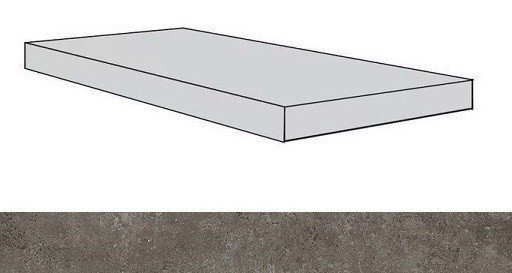 Drift .Grey Scal.120 Ang.Sx/Дрифт Грей Ступ.120 Угл.Лев (33X120) ..