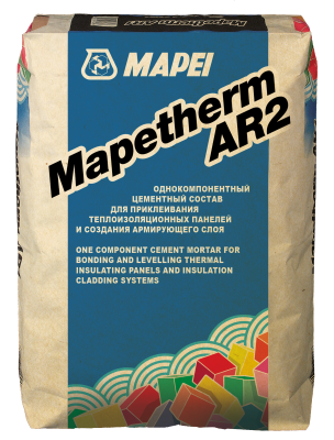 MAPETHERM AR2, (25кг), (Россия), Смесь сухая клеевая выравнивающая для фасадных теплоизоляционных ко