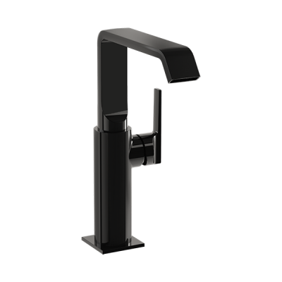 Смеситель Suit для раковины-чаши, глянцевый черный ..