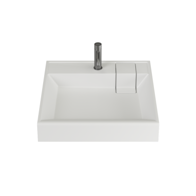 Раковина над стиральной машиной CERAMICANOVA Quattro 600x600x123 мм, с кронштейнами в комплекте, цве
