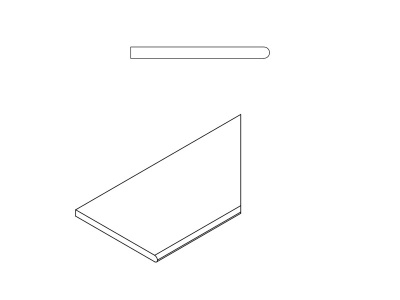 Дарк Бортик  Закругленный правый (30X60 Нат.) ..