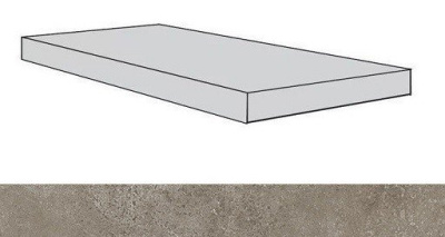 Drift Light Grey Scal.160 Ang.Sx/Дрифт Лайт Грей Ступ.160 Угл.Лев (33X160) ..