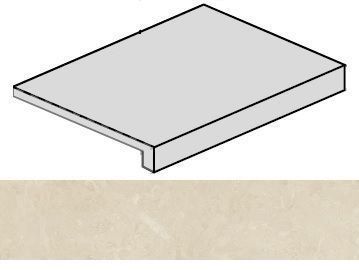 Дженезис мун Уайт Ступень 120 Фронт (33X120 Нат.) ..