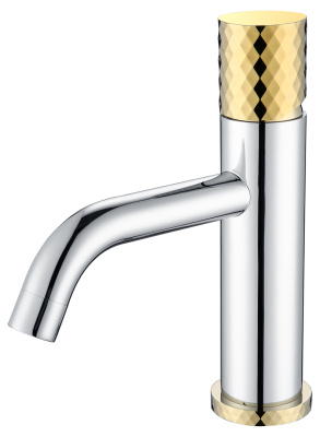 Смеситель STICK для умыв. низ. CHROME DIAMOND GOLD 
