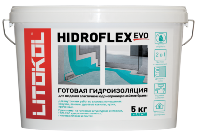 HIDROFLEX гидроизол. мастика 5kg bucket ..