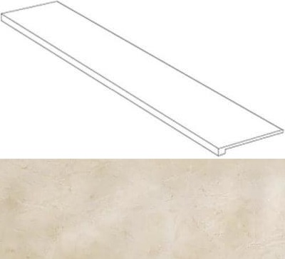 S.S. Ivory Scalino laterale sx 33x120 / С.С. Айвори Ступень Угловая 33х120 Лс (620070000767)