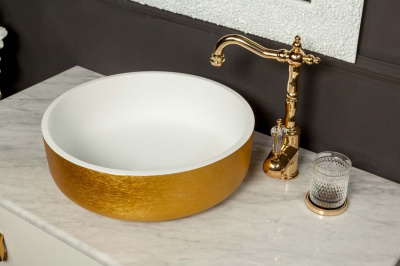 Раковина LV204 Corian золото 41,5см