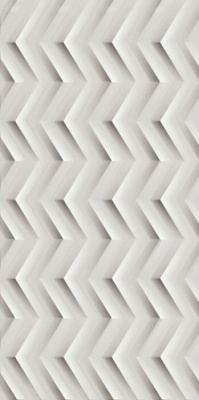 3D White Chev  Matt/3Д Вайт Шеврон  Матт (30.5X56)