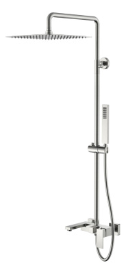 Стойка для душа Qubic Brushed Nickel 