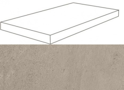 W. Silve Grey Scalino Angolare DX /В. Сильвер Грей Ступень Угловая 33х60 Пс (33X60) ..