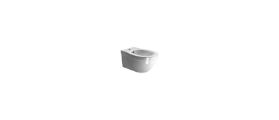 KUBE'X 55x36/F унитаз подвесной - смыв безободковый водоворотный Swirlflush - глазурь белая глянцева