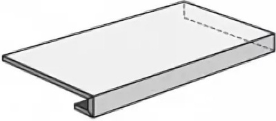 W. Silve Grey Scalino Angolare SX  Lap/В. Сильвер Грей Ступень Угловая Лаппато 33х120 Лс (33X120) ..