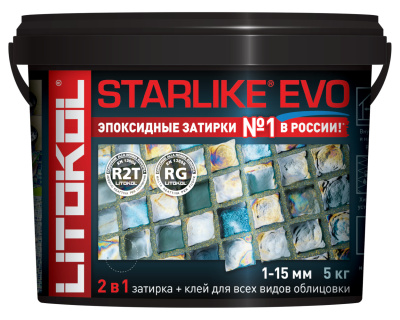 LITOCHROM STARLIKE EVO затир. S.130 GRIGIO ARDESIA 5kg ..