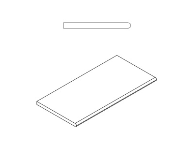 Магнезио Бортик  Закруглённый (30X60 Нат.) ..