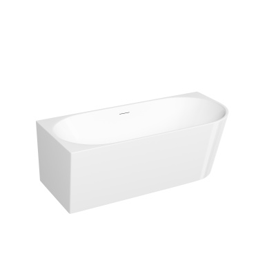 Акриловая ванна Sancos Edge 1700x800x580, угловая, левая, с каркасом, со сливом-переливом, донным кл