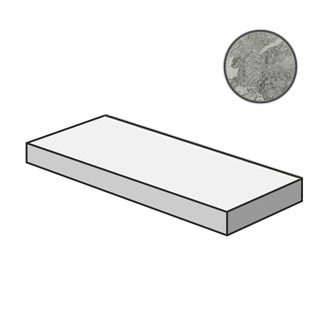 Шарм Экстра силвер Ступень 120 Угловая Правая (33X120 Нат.) ..