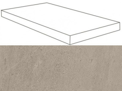 W. Silve Grey Scalino Angolare SX /В. Сильвер Грей Ступень Угловая 33х60 Лс (33X60) ..