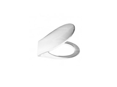 SLIM 46 сидение Soft-close / Quick-release - белое глянцевое с антибактериальным покрытием ..
