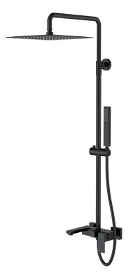 Стойка для душа Qubic Matt Black 