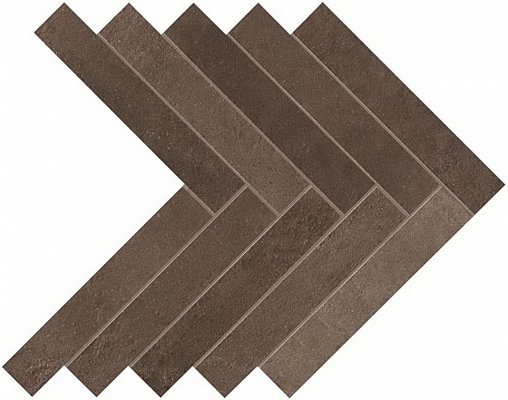 Dwell Brown Leather Herringbone (36,2x41,2) ..