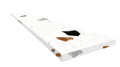 Палладио Уайт Ступ.120 Угл.пр 33X120