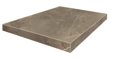 Портофино Серый Ступень 45 Угл.лев Шл (33X45 Шлиф.) ..