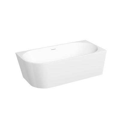 Акриловая ванна Sancos Edge 1700x800x580, угловая, правая, с каркасом, со сливом-переливом, донным к