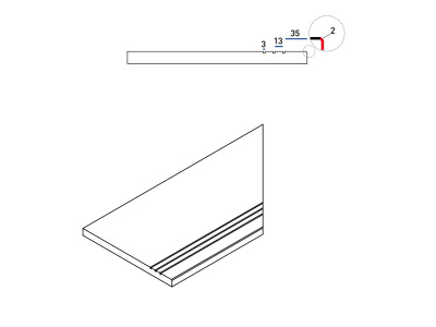 Уайт Бортик  Грип Пр (30X60 Грип) ..