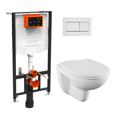 VitrA Normus L-box комплект с дюропластовой крышкой микролифт