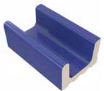 15x25x10x10  Pool RAL 5002 Cobalt Blue Low Water Level Overflow Narrow Channel Glossy