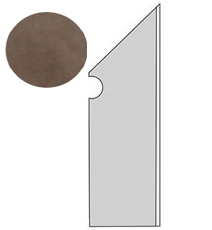 Dwell Brown Leather Battiscopa Sag. Dx (7,2x30) .. Dwell Brown Leather Battiscopa Sag. Dx (7,2x30) ..