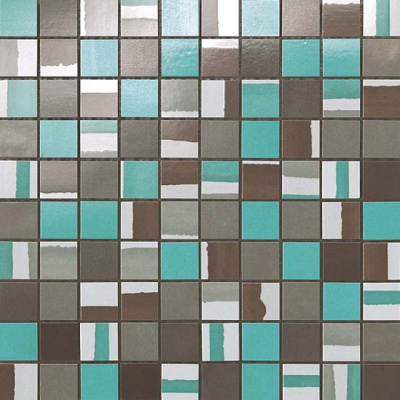 Dwell Turquoise Mosaico Mix (30.5X30.5 Глянц.)