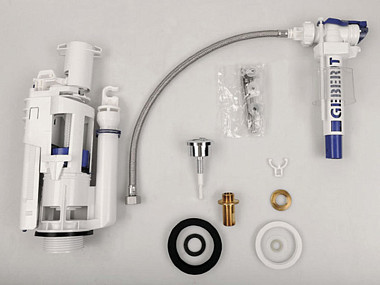 Механизм GEBERIT антиконденсатный двойного смыва (3/6 л) для бачка 8691 - подача сзади или сбоку - к ..